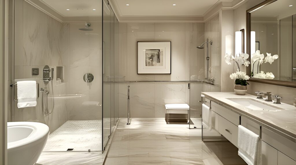 Handicap bathroom remodel in Greensboro