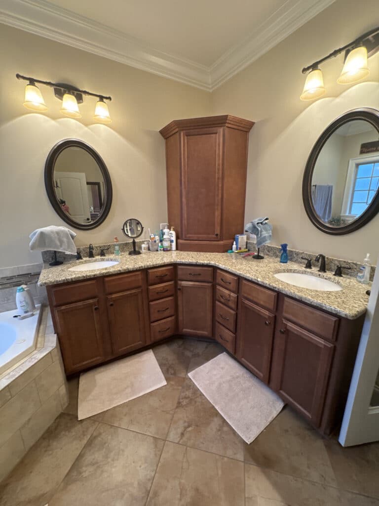 Full vanity remodel in Oak Ridge, NC